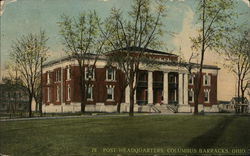 Post Headquarters, Columbus Barracks Ohio Postcard Postcard Postcard