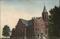 View of Catholic Church Postcard