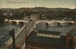 New Bridge Zanesville, OH Postcard Postcard Postcard