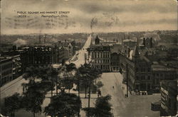 Public Square and Market Street Postcard