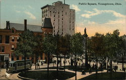 Public Square Youngstown, OH Postcard Postcard Postcard