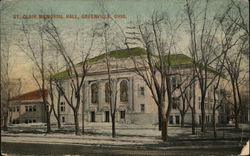 St. Clair Memorial Hall Greenville, OH Postcard Postcard Postcard