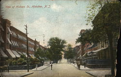 View of Hudson St. Postcard