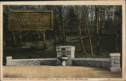 Cold Spring Fountain, Gift of William Rockefeller Postcard