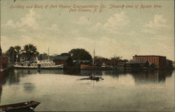 Landing and Dock of Port Chester Transportation Co. New York Postcard Postcard Postcard