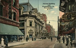 Journal Building and Westminster St. Providence, RI Postcard Postcard Postcard