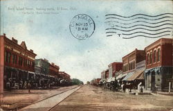 Rock Island Street Looking North Postcard