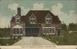 State Fish Hatchery Building Postcard