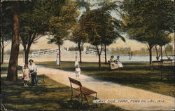 Lake Side Park Postcard
