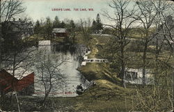 Lover's Lane Fox Lake, WI Postcard Postcard Postcard