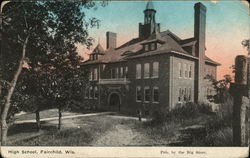 High School Fairchild, WI Postcard Postcard Postcard