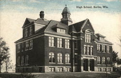 High School Berlin, WI Postcard Postcard Postcard