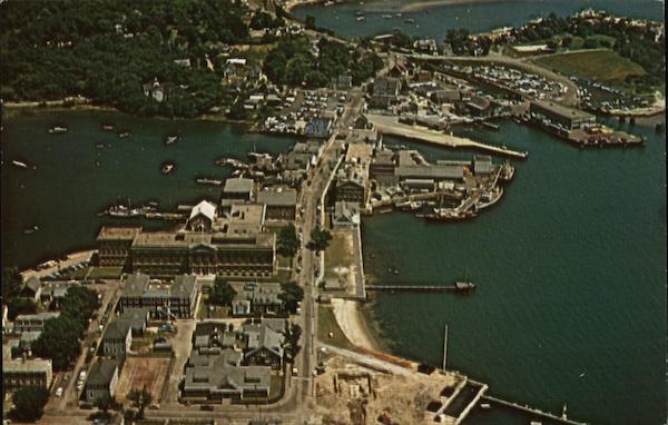 Air View of Town Woods Hole Massachusetts
