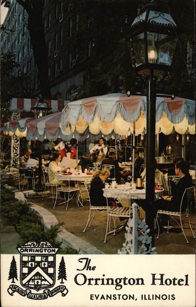 The Sidewalk Cafe, Orrington Hotel Evanston Illinois