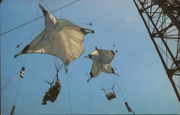 Pair-o Chutes at Riverview Chicago Illinois