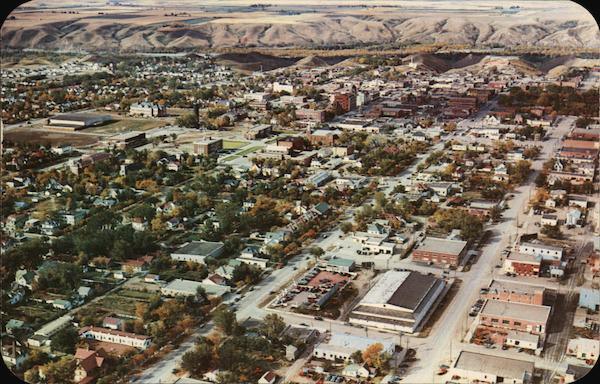 An Aerial View Looking West Lethbridge AB Canada Alberta