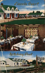 Lincoln Court and Hitching Post Postcard