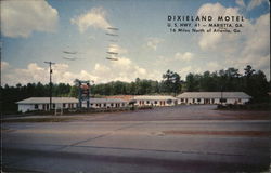 Dixieland Motel Postcard