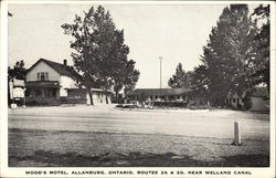 Wood's Motel Postcard
