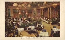 Garden Court at Palace Hotel Postcard