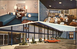 Detroit City Airport Motel Michigan Postcard Postcard Postcard