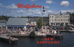 Dockside at Wolfeboro New Hampshire Postcard Postcard Postcard