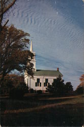 White Village Church Postcard