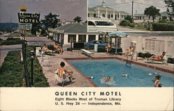 Queen City Motel Independence, MO Postcard Postcard Postcard