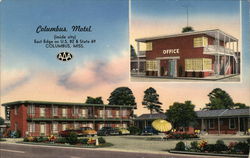 Columbus Motel (Inside City) Mississippi Postcard Postcard Postcard