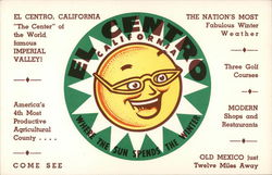 Greetings from El Centro Postcard