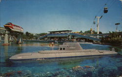 Submarine Ride - Tomorrowland Disney Postcard Postcard Postcard