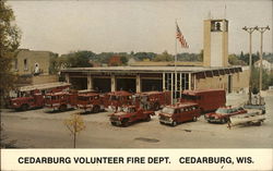 Volunteer Fire Department Postcard