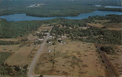 Aerial View Sayner, WI Postcard Postcard Postcard