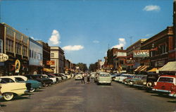 Downtown Business Section Rhinelander, WI Postcard Postcard Postcard