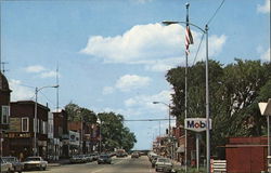 Street Scene Phillips, WI Postcard Postcard Postcard