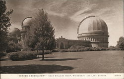 Yerkes Observatory On Lake Geneva Williams Bay, WI Postcard Postcard Postcard