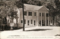 Magill Hall, Conference Point Camp on Lake Geneva Postcard