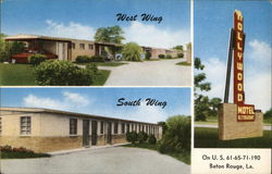 Hollywood Motel and Restaurant Postcard