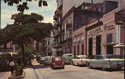 View at San Francisco Street San Juan, PR Puerto Rico Postcard Postcard Postcard