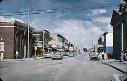 Main Street Looking East Postcard