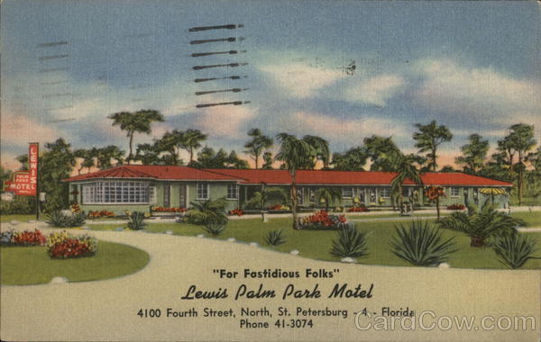 Lewis Palm Park Motel St. Petersburg Florida