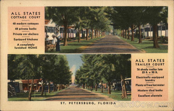 All States Cottage Court and Trailer Court St. Petersburg Florida