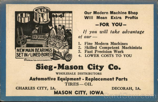 Sieg-Mason City Co. Iowa