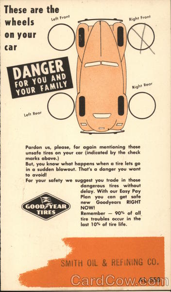 Unsafe Tire Notice Advertising