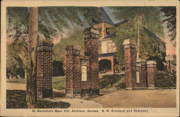 St. Benedict's Maur Hill - N.W. Entrance and Refectory Atchison Kansas