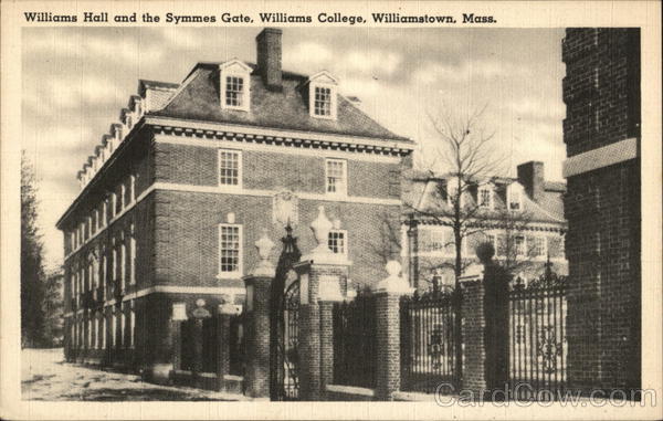 Williams Hall and the Symmes Gate at Williams College Williamstown Massachusetts