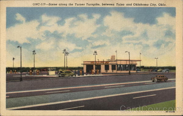 ONC-117--Scene alon the Turner Turnpike, between Tulsa and Oklahoma City, Okla.