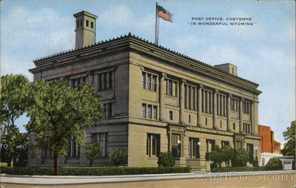 Post Office Building In Wonderful Wyoming Cheyenne