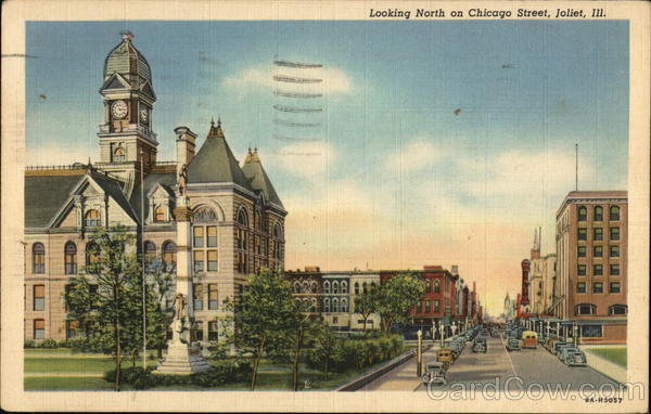 Looking North on Chicago Street Joliet Illinois