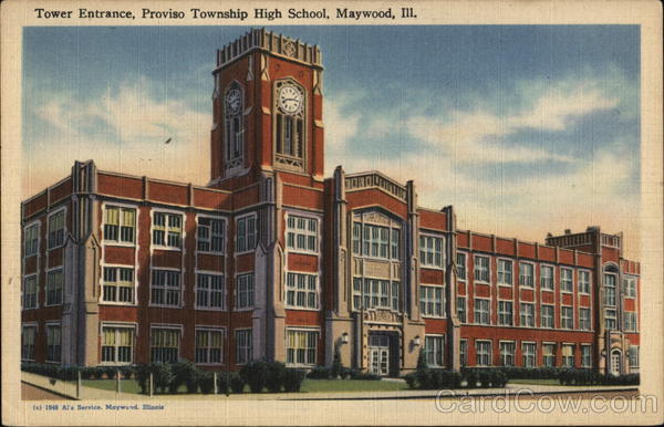 Proviso Township High School - Tower Entrance Maywood Illinois